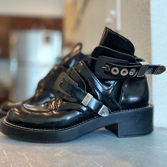 Balenciaga Ceinture Cut Out Creeper Ankle boots - Picture 12 of 16